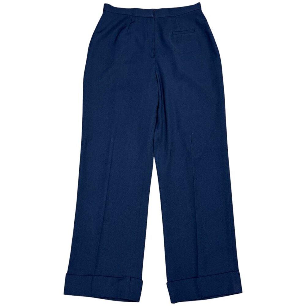 Women's‎ FABIANO Lined Ladies Trousers/Pants Navy Blue- Size 14